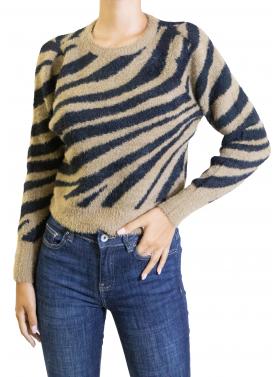 Maglioncino zebrato "Piumo" Only